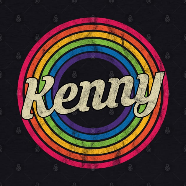 Kenny - Retro Rainbow Faded-Style by MaydenArt